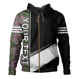 ScotsTee Shop Scottish MacPherson of Glentruim Modern Clan Crest Tartan Hoodie Quarter Personalized