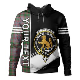 ScotsTee Shop Scottish MacPherson of Glentruim Modern Clan Crest Tartan Hoodie Quarter Personalized