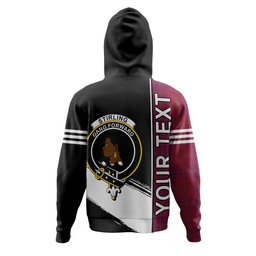 ScotsTee Shop Scottish Stirling of Keir Modern Clan Crest Tartan Hoodie Quarter Personalized