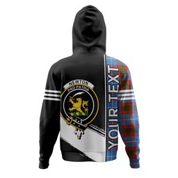 ScotsTee Shop Scottish Newton Clan Crest Tartan Hoodie Quarter Personalized