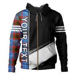 ScotsTee Shop Scottish Newton Clan Crest Tartan Hoodie Quarter Personalized