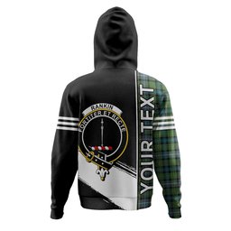 ScotsTee Shop Scottish Rankin (Dalgliesh) Ancient Clan Crest Tartan Hoodie Quarter Personalized