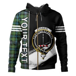 ScotsTee Shop Scottish Rankin (Dalgliesh) Ancient Clan Crest Tartan Hoodie Quarter Personalized