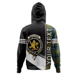 ScotsTee Shop Scottish MacLeish Ancient Clan Crest Tartan Hoodie Quarter Personalized