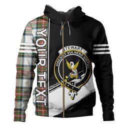 ScotsTee Shop Scottish Stewart Dress Ancient Clan Crest Tartan Hoodie Quarter Personalized