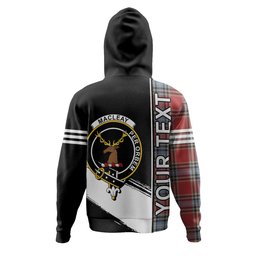 ScotsTee Shop Scottish MacLeay Weathered Clan Crest Tartan Hoodie Quarter Personalized