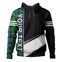 ScotsTee Shop Scottish MacTaggart Ancient Clan Crest Tartan Hoodie Quarter Personalized