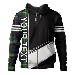ScotsTee Shop Scottish Watson (Wate Watt) Modern Clan Crest Tartan Hoodie Quarter Personalized