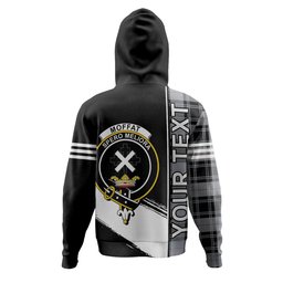 ScotsTee Shop Scottish Moffat Ancient Clan Crest Tartan Hoodie Quarter Personalized