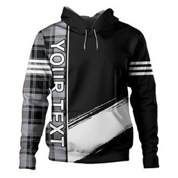 ScotsTee Shop Scottish Moffat Ancient Clan Crest Tartan Hoodie Quarter Personalized