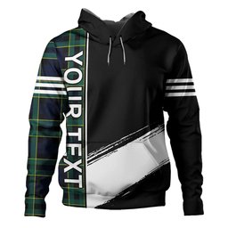 ScotsTee Shop Scottish Mowat Modern Clan Crest Tartan Hoodie Quarter Personalized