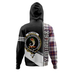 ScotsTee Shop Scottish Walker Dress Modern Clan Crest Tartan Hoodie Quarter Personalized