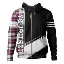 ScotsTee Shop Scottish Walker Dress Modern Clan Crest Tartan Hoodie Quarter Personalized