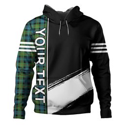 ScotsTee Shop Scottish Murray of Atholl (Murray) Ancient Clan Crest Tartan Hoodie Quarter Personalized