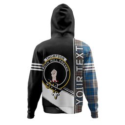 ScotsTee Shop Scottish Thompson Variant (Thomson Variant) Ancient Clan Crest Tartan Hoodie Quarter Personalized