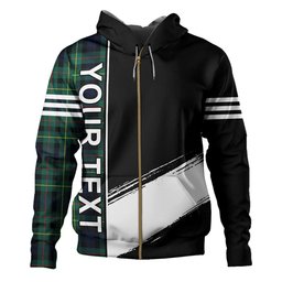 ScotsTee Shop Scottish Rollo Modern Clan Crest Tartan Hoodie Quarter Personalized