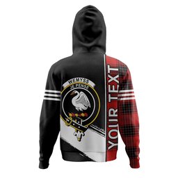 ScotsTee Shop Scottish Wemyss Modern Clan Crest Tartan Hoodie Quarter Personalized
