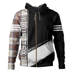 ScotsTee Shop Scottish Walker Dress Weathered Clan Crest Tartan Hoodie Quarter Personalized