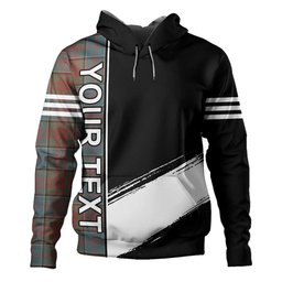ScotsTee Shop Scottish Stewart of Appin Hunting Weathered Clan Crest Tartan Hoodie Quarter Personalized