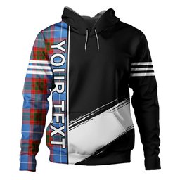 ScotsTee Shop Scottish Pentland Clan Crest Tartan Hoodie Quarter Personalized