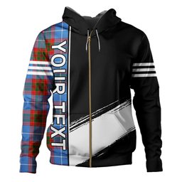 ScotsTee Shop Scottish Pentland Clan Crest Tartan Hoodie Quarter Personalized