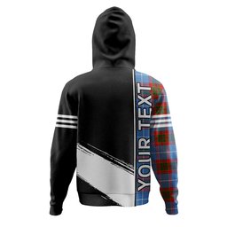 ScotsTee Shop Scottish Pentland Clan Crest Tartan Hoodie Quarter Personalized