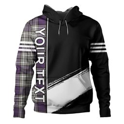 ScotsTee Shop Scottish Napier Weathered Clan Crest Tartan Hoodie Quarter Personalized