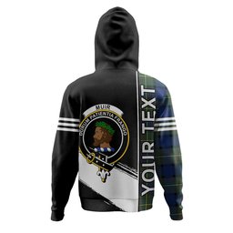 ScotsTee Shop Scottish Muir Modern Clan Crest Tartan Hoodie Quarter Personalized