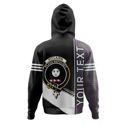 ScotsTee Shop Scottish Pitcairn Hunting Weathered Clan Crest Tartan Hoodie Quarter Personalized