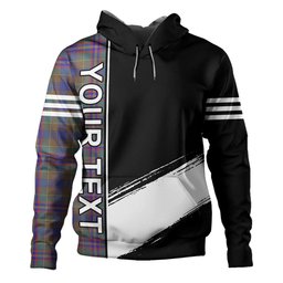 ScotsTee Shop Scottish Pitcairn Hunting Weathered Clan Crest Tartan Hoodie Quarter Personalized