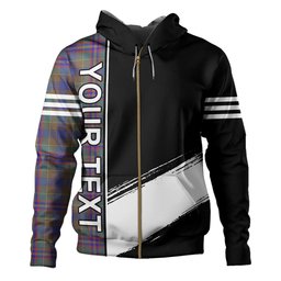 ScotsTee Shop Scottish Pitcairn Hunting Weathered Clan Crest Tartan Hoodie Quarter Personalized