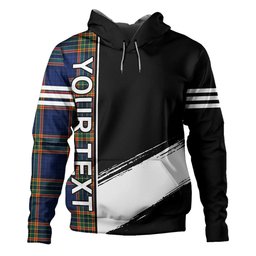 ScotsTee Shop Scottish Ralston UK Modern Clan Crest Tartan Hoodie Quarter Personalized