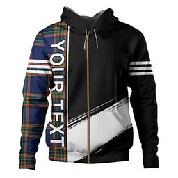 ScotsTee Shop Scottish Ralston UK Modern Clan Crest Tartan Hoodie Quarter Personalized