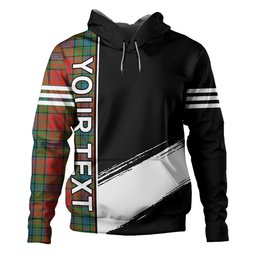 ScotsTee Shop Scottish Murray of Atholl Red Dress (Murray of Atholl; Red Dress) Ancient Clan Crest Tartan Hoodie Quarter Personalized
