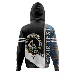 ScotsTee Shop Scottish Renton Ancient Clan Crest Tartan Hoodie Quarter Personalized