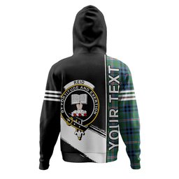 ScotsTee Shop Scottish Reid (Mill City) Ancient Clan Crest Tartan Hoodie Quarter Personalized