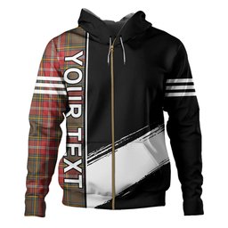 ScotsTee Shop Scottish MacWhirter Weathered Clan Crest Tartan Hoodie Quarter Personalized