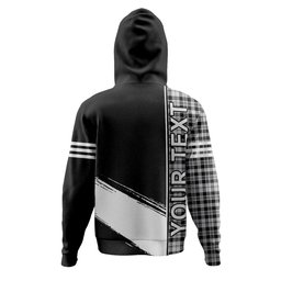 ScotsTee Shop Scottish Scott (Sir Walter) Personal Clan Crest Tartan Hoodie Quarter Personalized