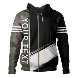 ScotsTee Shop Scottish MacPherson of Glentruim Ancient Clan Crest Tartan Hoodie Quarter Personalized