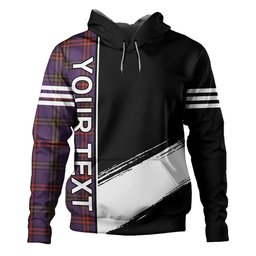 ScotsTee Shop Scottish Montgomery Weathered Clan Crest Tartan Hoodie Quarter Personalized
