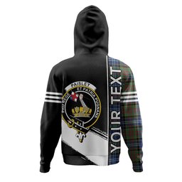 ScotsTee Shop Scottish Paisley Drennan (Drennan Drennan) Modern Clan Crest Tartan Hoodie Quarter Personalized