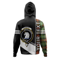 ScotsTee Shop Scottish Ramsay Orange Ancient Clan Crest Tartan Hoodie Quarter Personalized