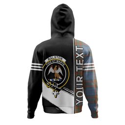 ScotsTee Shop Scottish Ralston UK Weathered Clan Crest Tartan Hoodie Quarter Personalized