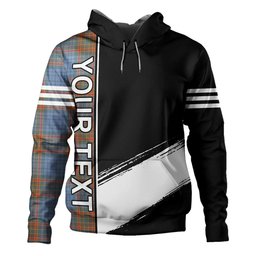 ScotsTee Shop Scottish Ralston UK Weathered Clan Crest Tartan Hoodie Quarter Personalized