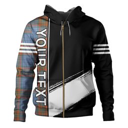 ScotsTee Shop Scottish Ralston UK Weathered Clan Crest Tartan Hoodie Quarter Personalized