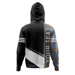 ScotsTee Shop Scottish Ralston UK Weathered Clan Crest Tartan Hoodie Quarter Personalized