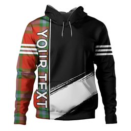 ScotsTee Shop Scottish MacLaine of LochBuie (Cockburn) (MacLaine) Ancient Clan Crest Tartan Hoodie Quarter Personalized