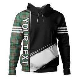 ScotsTee Shop Scottish Ralston US Ancient Clan Crest Tartan Hoodie Quarter Personalized