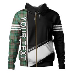 ScotsTee Shop Scottish Ralston US Ancient Clan Crest Tartan Hoodie Quarter Personalized