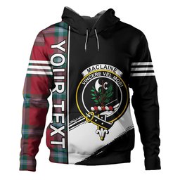 ScotsTee Shop Scottish MacLaine of LochBuie (Cockburn) (MacLaine of LochBuie) Modern Clan Crest Tartan Hoodie Quarter Personalized